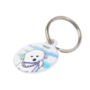 KiniArt Bichon Frise Pet ID Tag