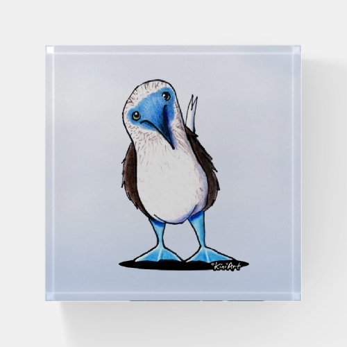 KiniArt Blue Footed Booby Bird Paperweight