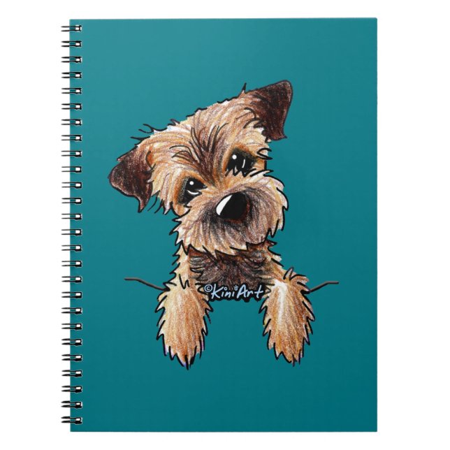 KiniArt Border Terrier Notebook (Front)