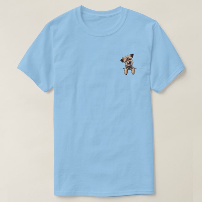 KiniArt Border Terrier T-Shirt (Design Front)