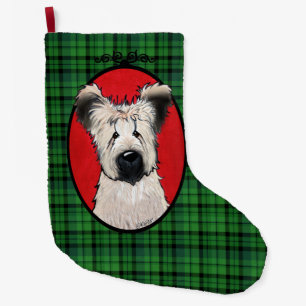 KiniArt Briard Christmas Stocking