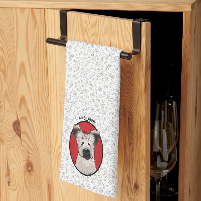 KiniArt Briard Kitchen Towel (Thirds Fold)