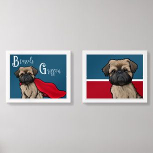 KiniArt Brussels Griffon Print Set