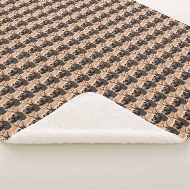 KiniArt Brussels Griffon Sherpa Blanket (3/4)