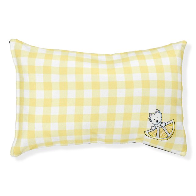 KiniArt Buffalo Lemon Westie Pet Bed (Front)