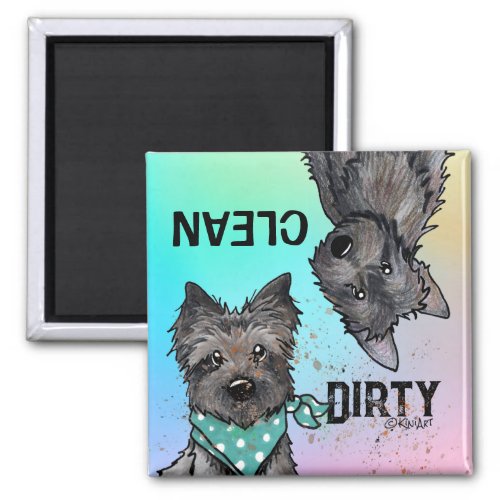 KiniArt Cairn Clean Dirty Dishwasher Magnet