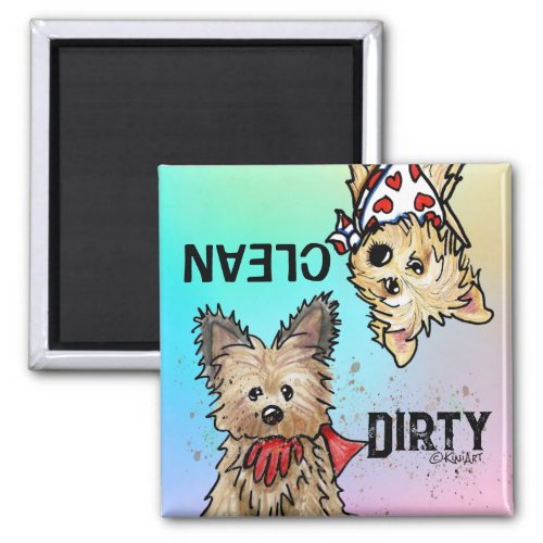 KiniArt Cairn Clean Dirty Dishwasher Magnet