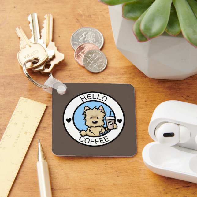 KiniArt Cairn Coffee Lover Keychain (Desk)