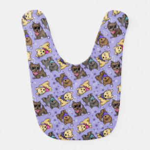 KiniArt Cairn Parade Baby Bib