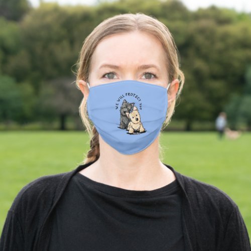 KiniArt Cairn Terrier Adult Cloth Face Mask