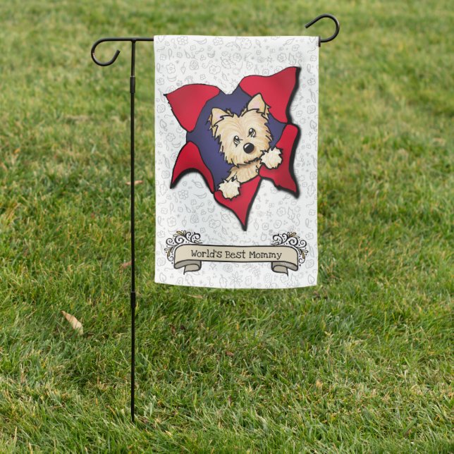 KiniArt Cairn Terrier Garden Flag (In SItu)