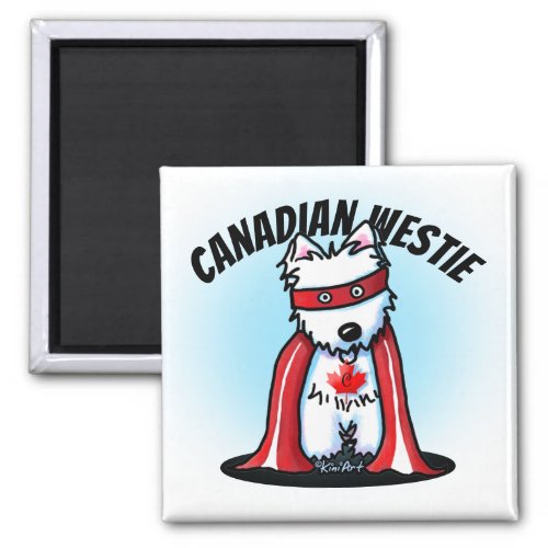 KiniArt Canadian Westie Magnet