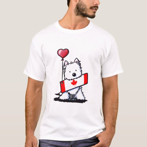 KiniArt Canadian Westie T_Shirt