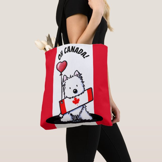 KiniArt Canadian Westie Tote Bag (Close Up)