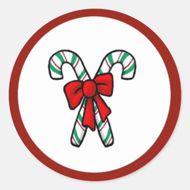 KiniArt Candy Canes Stickers (Front)