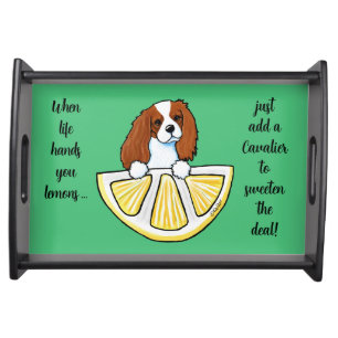 KiniArt Cavalier Life Lemons Serving Tray