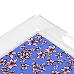 KiniArt Cherry Blossoms Acrylic Tray