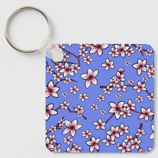 KiniArt Cherry Blossoms Keychain (Front)