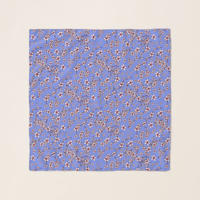 KiniArt Cherry Blossoms Scarf (Front)
