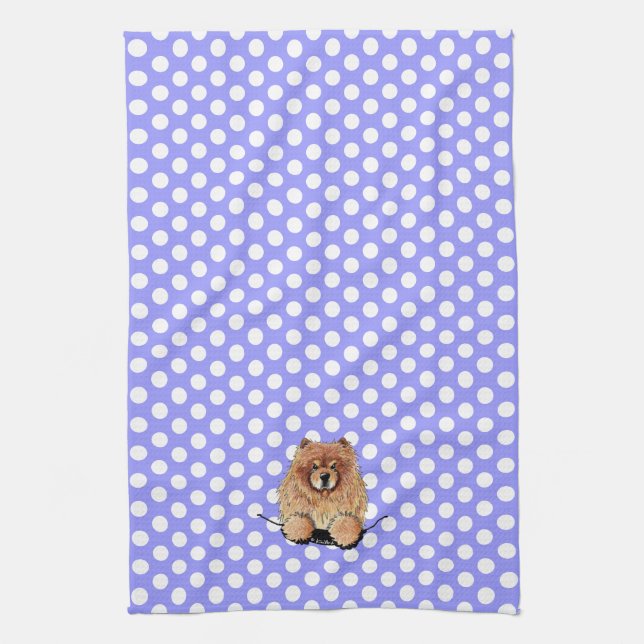 KiniArt Chow Kitchen Towel (Vertical)