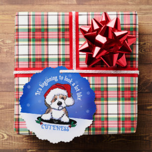 KiniArt Christmas Havanese  Ornament Card
