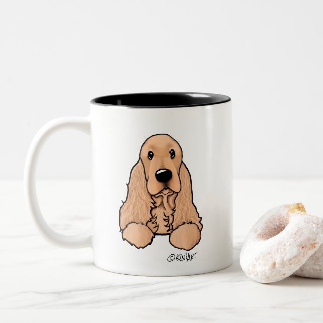 KiniArt Cocker Spaniel Mug (With Donut)