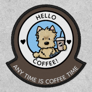 KiniArt Coffee Cairn Terrier Patch