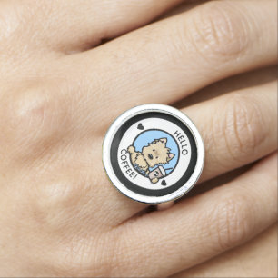 KiniArt Coffee Cairn Terrier Ring