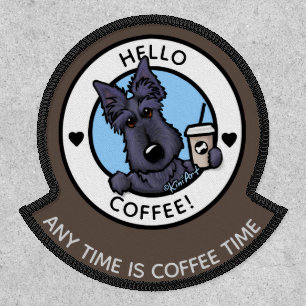 KiniArt Coffee Scottish Terrier Patch