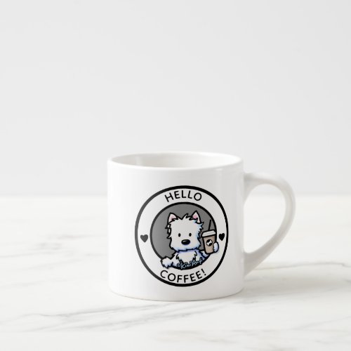 KiniArt Coffee Westie  Espresso Cup