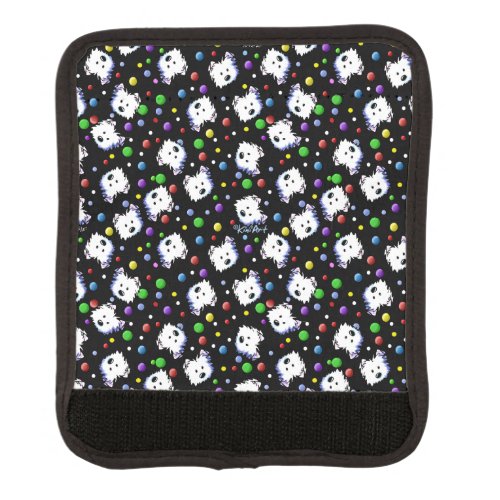 KiniArt Confetti Westie Luggage Handle Wrap