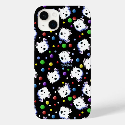 KiniArt Confetti Westies Case_Mate iPhone 14 Plus Case