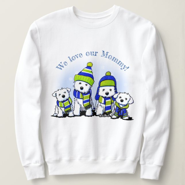 KiniArt Cozy Crew Dogs Sweatshirt (Design Front)