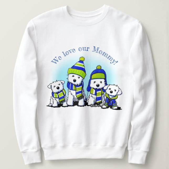 KiniArt Cozy Crew Dogs Sweatshirt (Design Front)