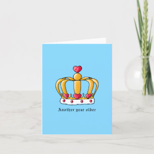 KiniArt Crown Birthday Thank You Card