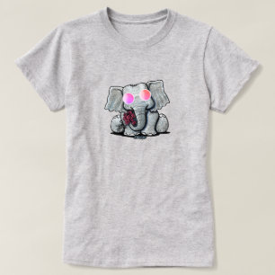 KiniArt Cute Elephant T-Shirt