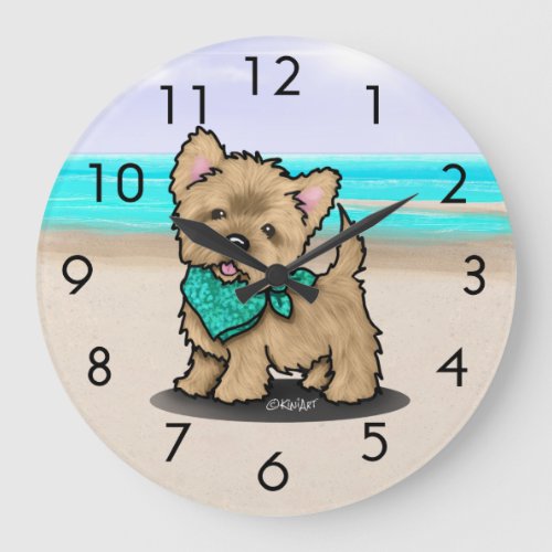 KiniArt Cutieface Cairn Beach Wall Clock