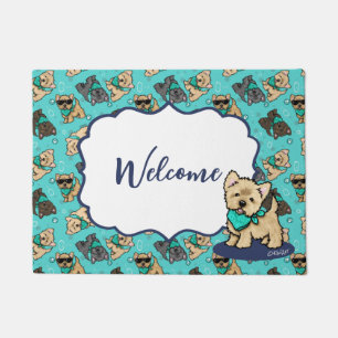 KiniArt Cutieface Cairn Doormat