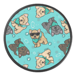 KiniArt Cutieface Cairns Hockey Puck