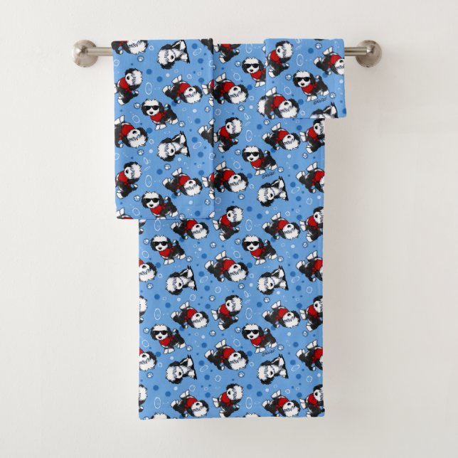 KiniArt Cutieface Havanese Bath Towel Set (Insitu)