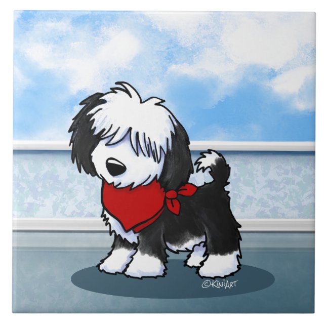 KiniArt Cutieface Havanese Ceramic Tile (Front)