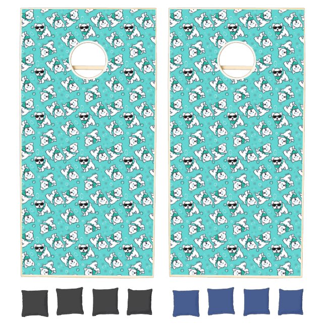 KiniArt Cutieface Westie Cornhole Set (Set)