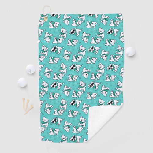 KiniArt Cutieface Westie Golf Towel