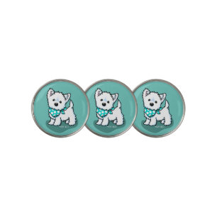 KiniArt Cutieface Westie Terrier Golf Ball Marker