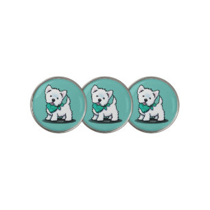 KiniArt Cutieface Westie Terrier Golf Ball Marker
