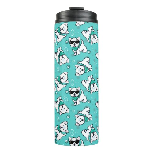 KiniArt Cutieface Westie Terrier  Thermal Tumbler