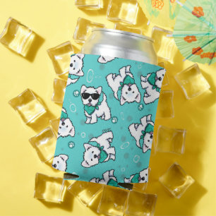 KiniArt Cutieface Westies Can Cooler