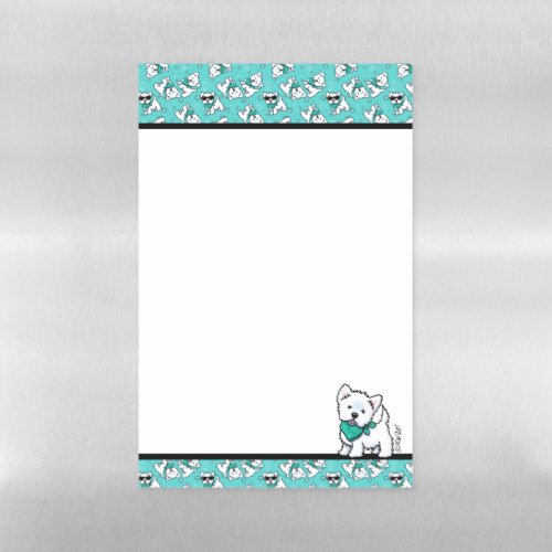 KiniArt Cutieface Westies Dry Erase Board