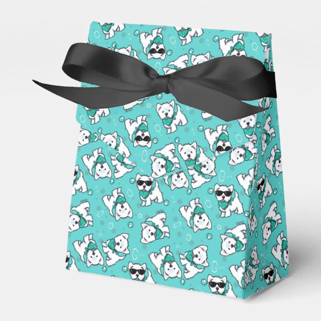 KiniArt Cutieface Westies Favor Boxes (Front Side)