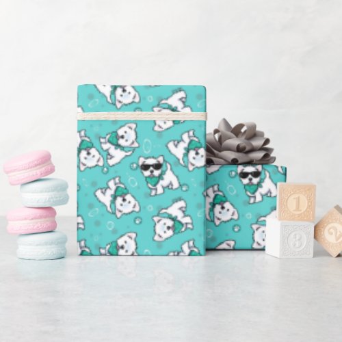 KiniArt Cutieface Westies Wrapping Paper